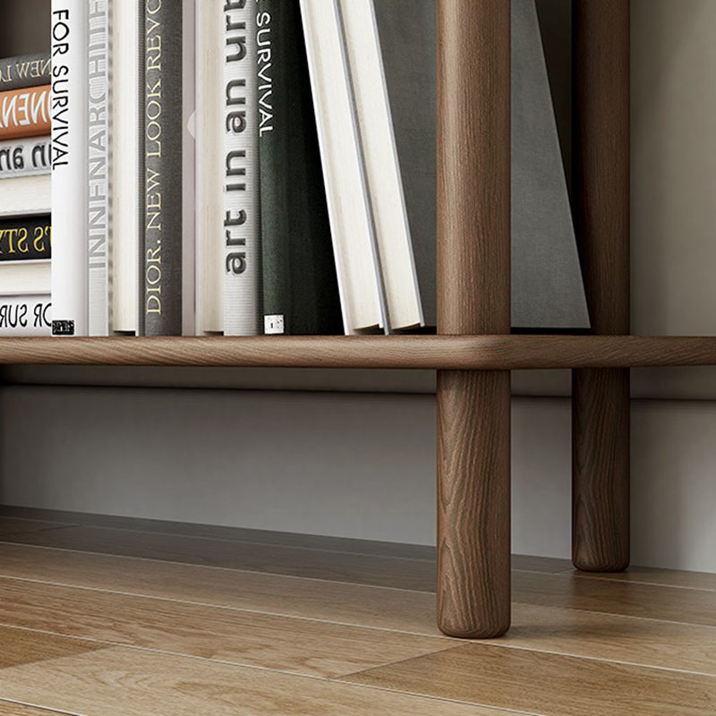 Scandinavian Open Back Wood Shelf Bookcase with Shelves for Home Office Clearhalo 'Bookcases' 'furn' 'furn_bookcases' 'Furniture' 'Office Furniture' 7799400