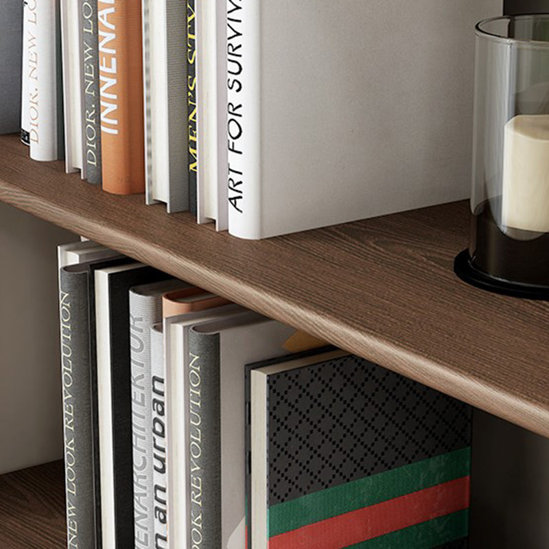 Scandinavian Open Back Wood Shelf Bookcase with Shelves for Home Office Clearhalo 'Bookcases' 'furn' 'furn_bookcases' 'Furniture' 'Office Furniture' 7799401