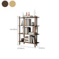 Scandinavian Open Back Wood Shelf Bookcase with Shelves for Home Office Clearhalo 'Bookcases' 'furn' 'furn_bookcases' 'Furniture' 'Office Furniture' 7799404