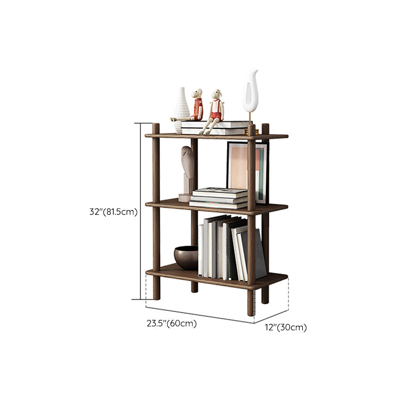 Scandinavian Open Back Wood Shelf Bookcase with Shelves for Home Office Clearhalo 'Bookcases' 'furn' 'furn_bookcases' 'Furniture' 'Office Furniture' 7799406
