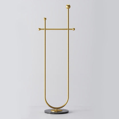 Modern Metal Hall Stand 74.02 Inch Tall Entry Hall Tree with 1 Shelf