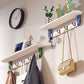 Contemporary Style Coat Rack Walled Wooden Entry Hall Tree for Home