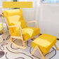 Contemporary Rocking Chair Upholstered Antique Finish Rocking Accent Chair Rocking Chair with Ottomans Yellow Clearhalo 'Chairs & Seating' 'furn' 'furn_rocking_chairs' 'Furniture' 'Living Room Furniture' 'Rocking Chairs' 'rocking_chairs' 7799641