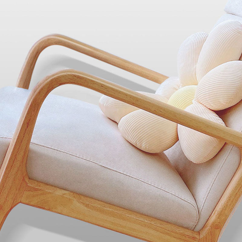 Contemporary Rocking Chair Upholstered Antique Finish Rocking Accent Chair Clearhalo 'Chairs & Seating' 'furn' 'furn_rocking_chairs' 'Furniture' 'Living Room Furniture' 'Rocking Chairs' 'rocking_chairs' 7799642