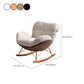 Contemporary Rocking Accent Chair Antique Finish Rocking Chair