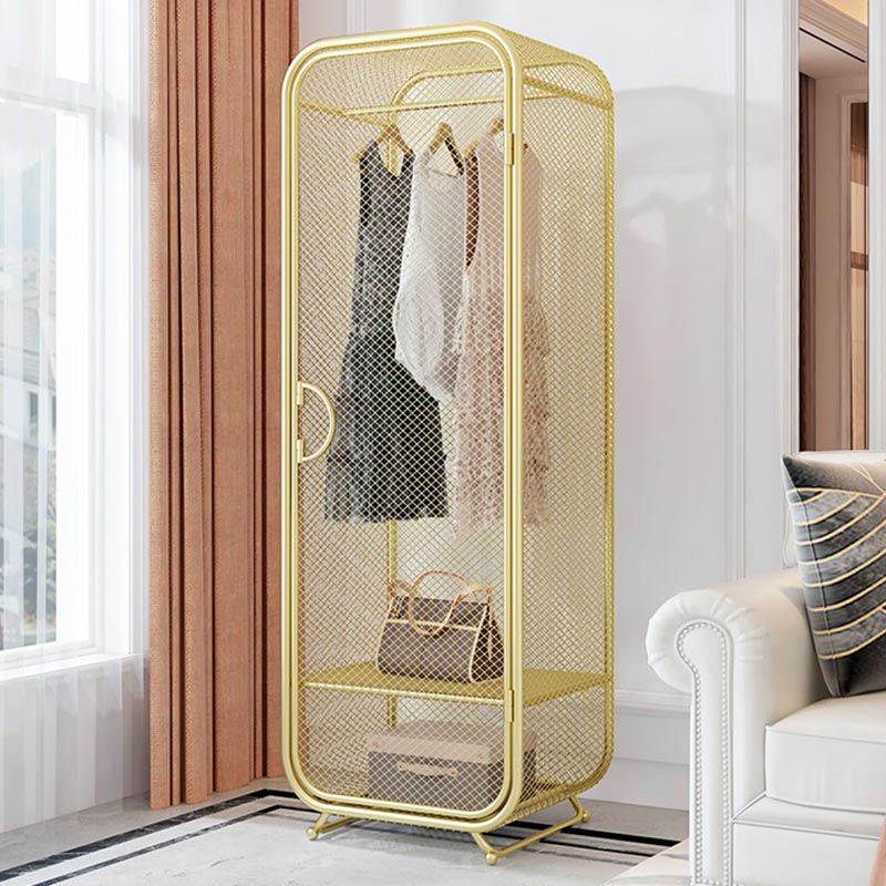 Armario de metal de dormitorio Estilo industrial Armario rectangular con puerta con puerta