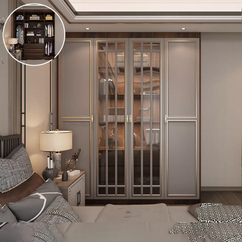 Armoire autoportante moderne Armoire de garde-robe en bois d'origine