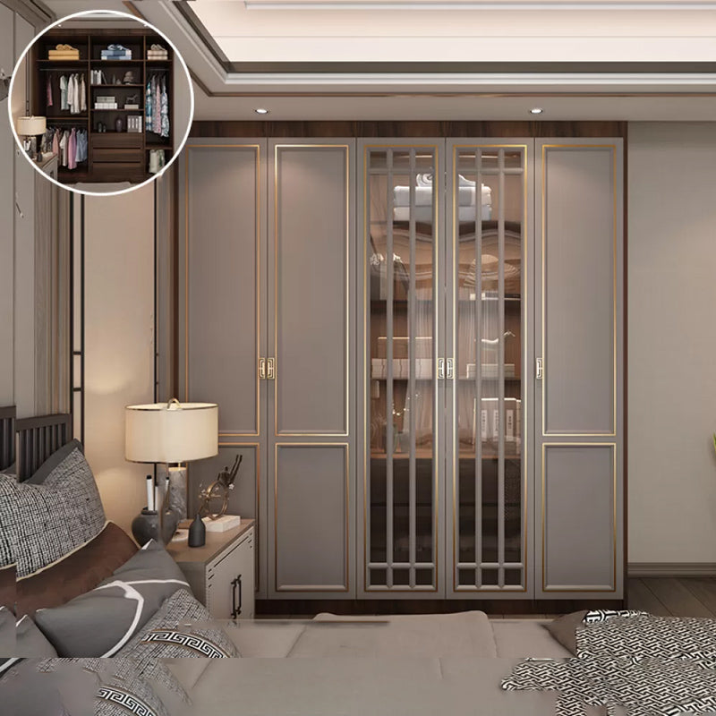 Armoire autoportante moderne Armoire de garde-robe en bois d'origine