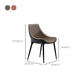 Glam Curved Dining Chair Faux Leather Dining Chairs with Black Legs Clearhalo 'Dining Chairs' 'Dining Tables & Seating' 'dining_chair' 'furn' 'furn_dining_chair' 'Furniture' 'Kitchen & Dining Furniture' 7801795