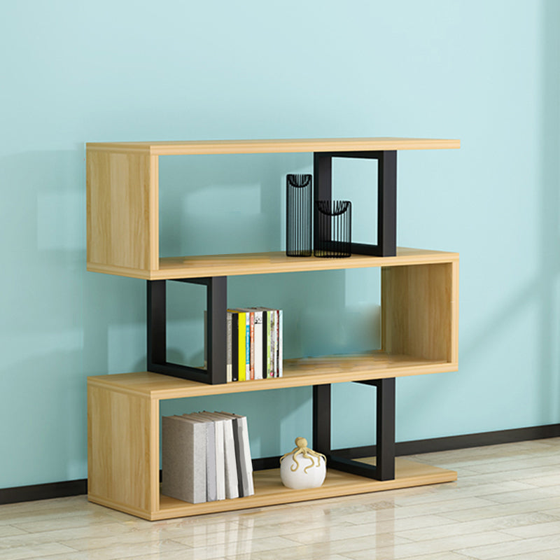Scandinavian Wood Open Back Shelf Bookcase with Shelves for Home Office Clearhalo 'Bookcases' 'furn' 'furn_bookcases' 'Furniture' 'Office Furniture' 7802167