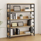 Black Modern Open Back Shelf Bookcase Shelves Included for Home Office Clearhalo 'Bookcases' 'furn' 'furn_bookcases' 'Furniture' 'Office Furniture' 7802413
