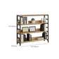 Black Modern Open Back Shelf Bookcase Shelves Included for Home Office Clearhalo 'Bookcases' 'furn' 'furn_bookcases' 'Furniture' 'Office Furniture' 7802426