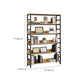Black Modern Open Back Shelf Bookcase Shelves Included for Home Office Clearhalo 'Bookcases' 'furn' 'furn_bookcases' 'Furniture' 'Office Furniture' 7802433