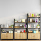 Libreria moderna di scaffali di stoccaggio aperto con mobili per la casa