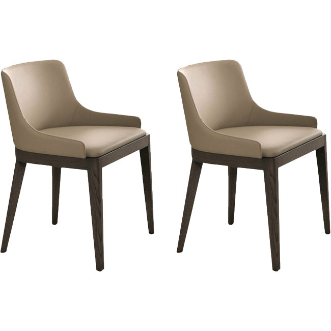 Coubien en faux cuir et salle à manger et accent en bois massif pour salle à manger