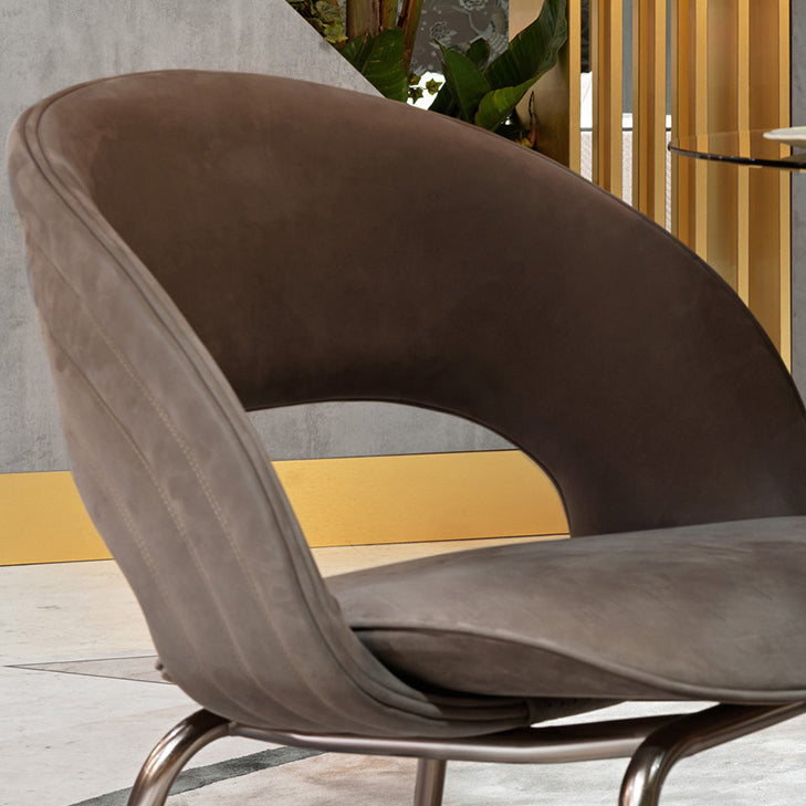 Metal contemporaneo e sedia da pranzo appesante