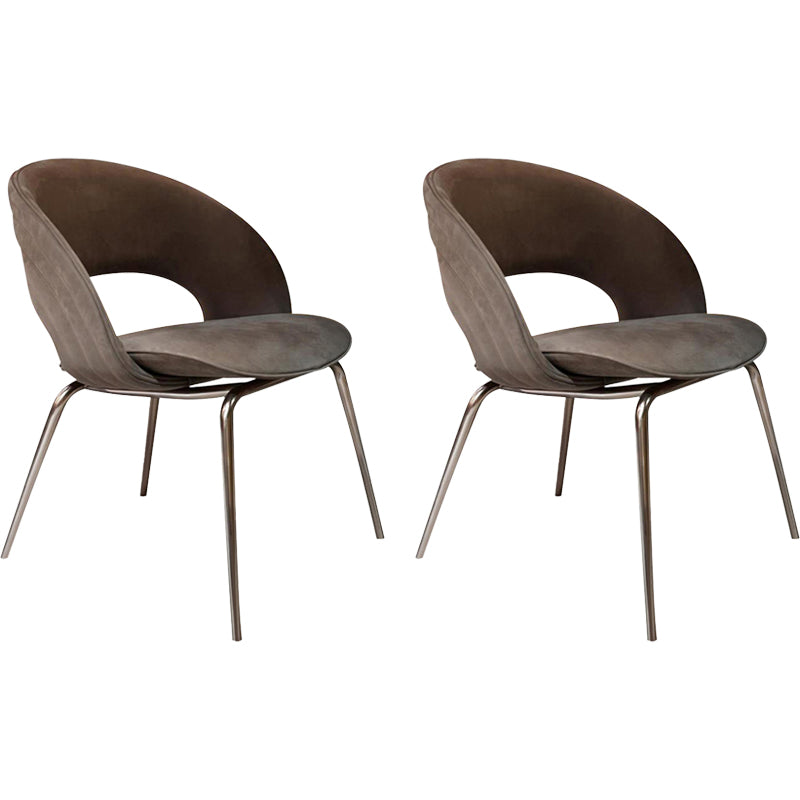 Metal contemporaneo e sedia da pranzo appesante