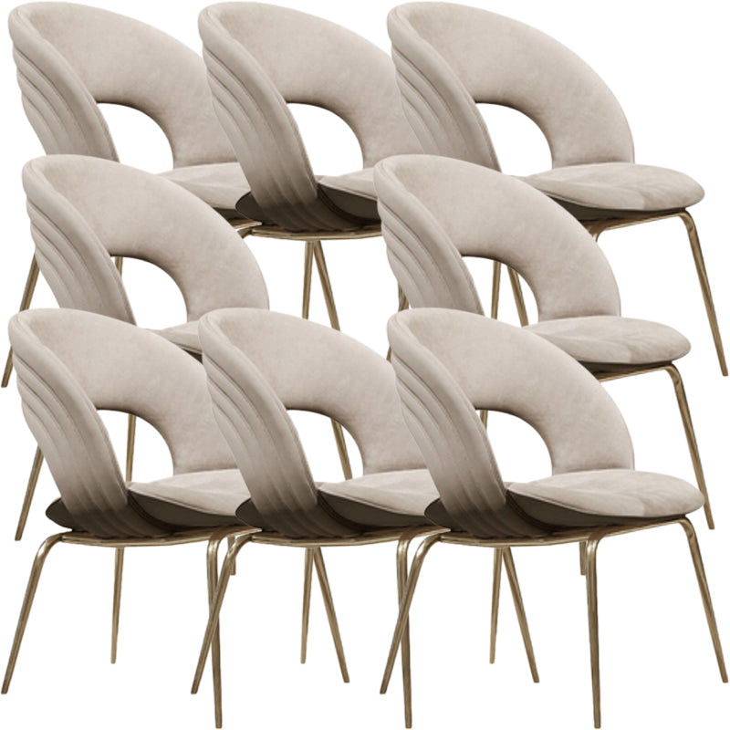 Metal contemporaneo e sedia da pranzo appesante