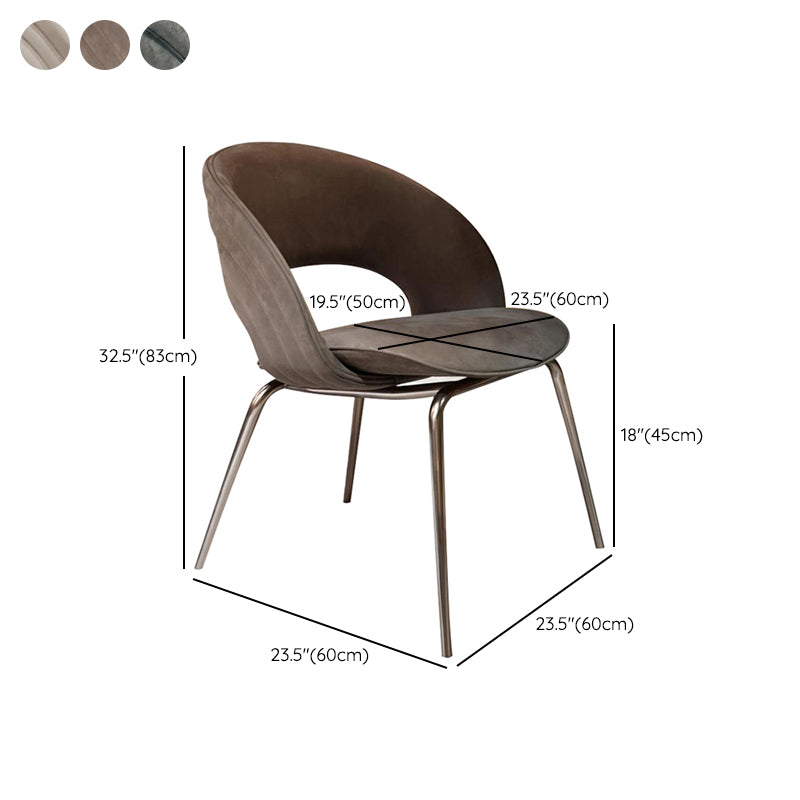 Metal contemporaneo e sedia da pranzo appesante