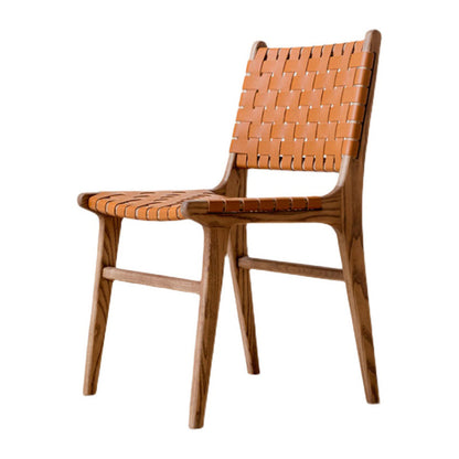 Piada da pranzo senza braccio contemporanea in legno in legno in legno massimo.