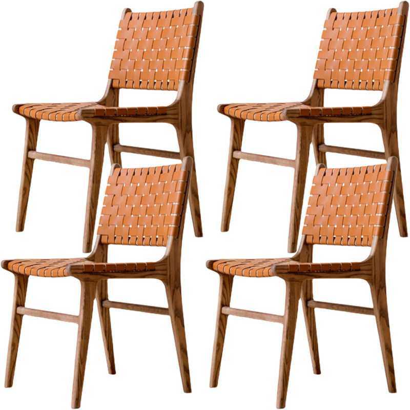 Piada da pranzo senza braccio contemporanea in legno in legno in legno massimo.