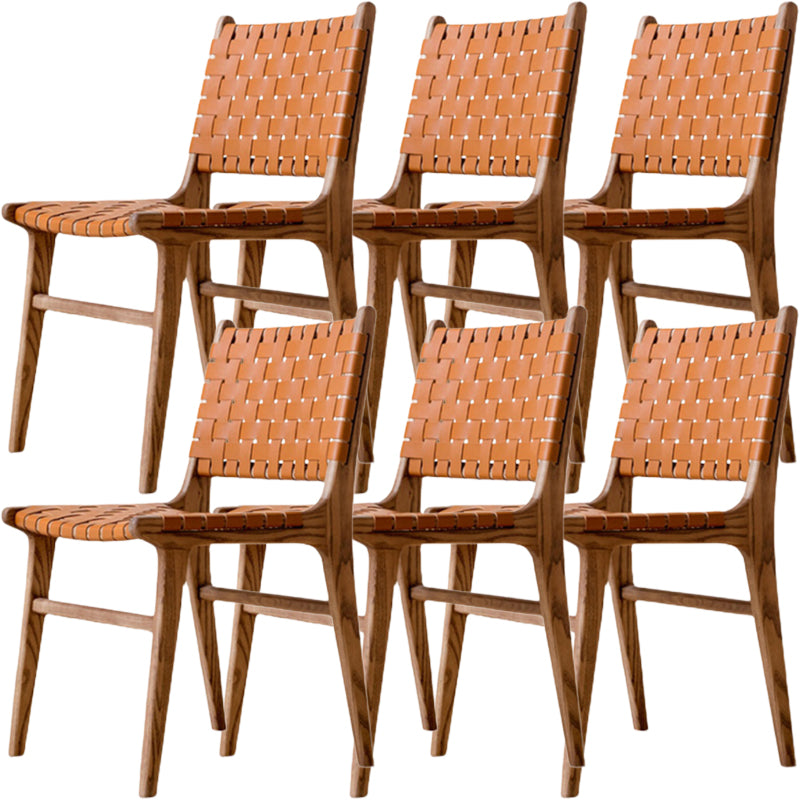 Piada da pranzo senza braccio contemporanea in legno in legno in legno massimo.