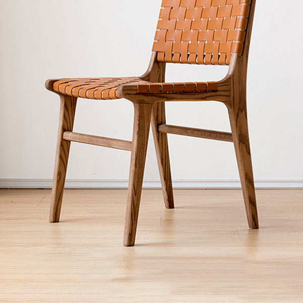 Piada da pranzo senza braccio contemporanea in legno in legno in legno massimo.