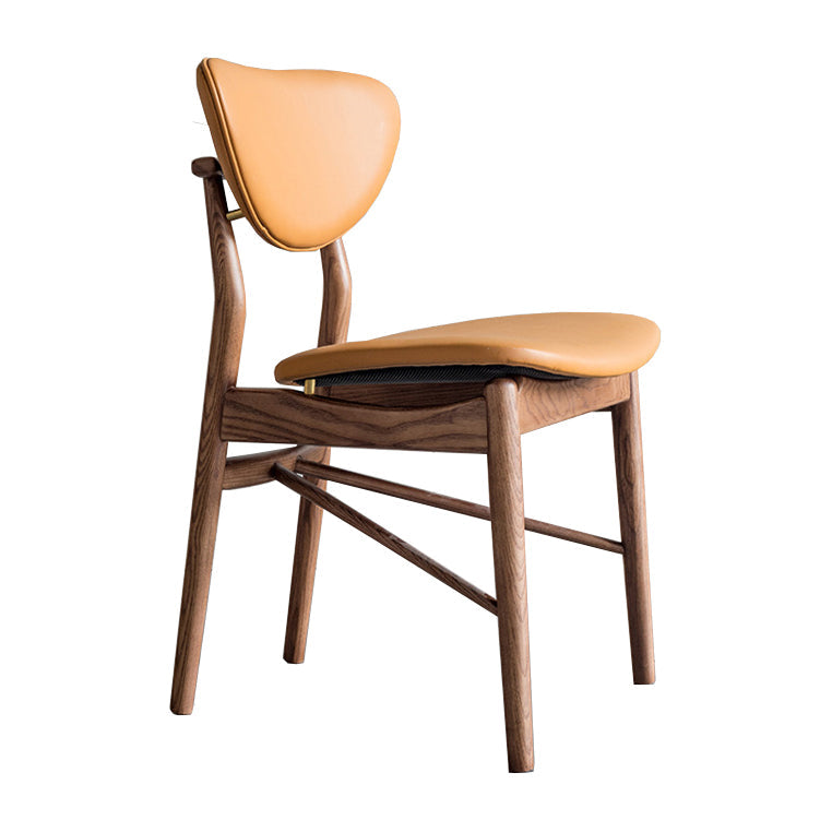 Brown Open Back Contemporary Armless Dining Room Chair for Kitchen Clearhalo 'Dining Chairs' 'Dining Tables & Seating' 'dining_chair' 'furn' 'furn_dining_chair' 'Furniture' 'Kitchen & Dining Furniture' 7805948