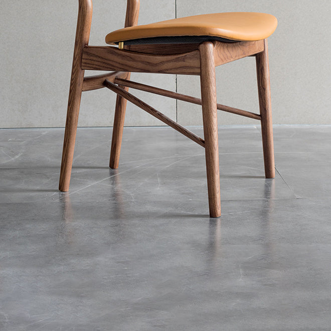 Brown Open Back Contemporary Armless Dining Room Chair for Kitchen Clearhalo 'Dining Chairs' 'Dining Tables & Seating' 'dining_chair' 'furn' 'furn_dining_chair' 'Furniture' 'Kitchen & Dining Furniture' 7805950