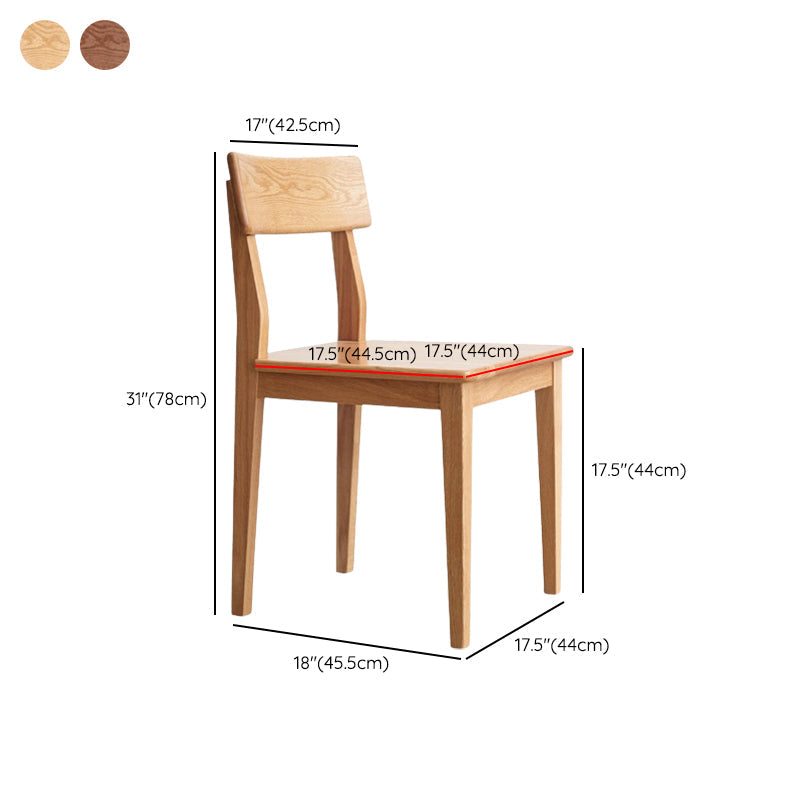 Sillas de comedor sin brazo de madera contemporánea para el comedor para el comedor