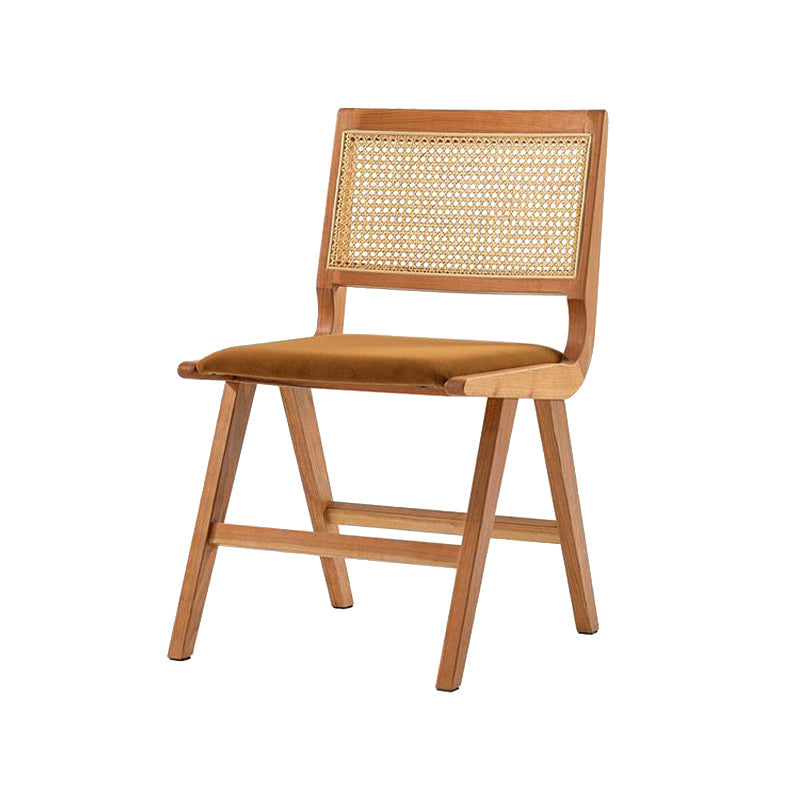 Silla de comedor del lado de madera maciza de interior contemporáneo