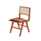 Silla de comedor del lado de madera maciza de interior contemporáneo