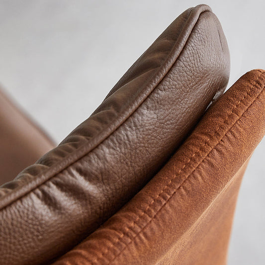 Silla de comedor de parsons de cuero sinté de falso interior industrial