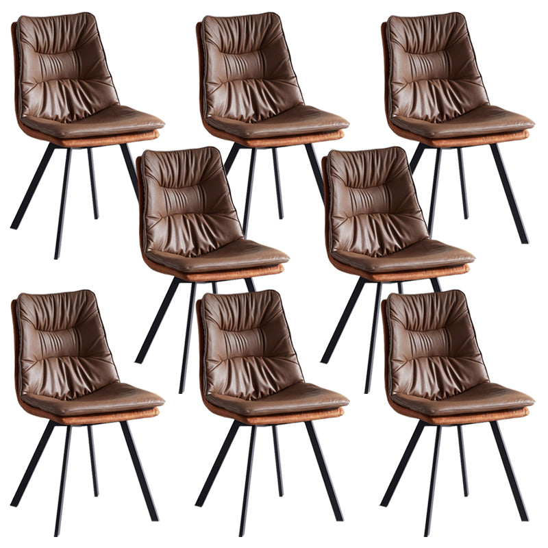 Chaise de salle à manger Parsons à bras sans arborescence intérieur industriel