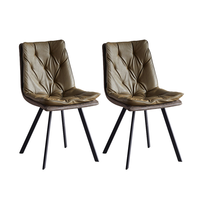 Chaise de salle à manger Parsons à bras sans arborescence intérieur industriel