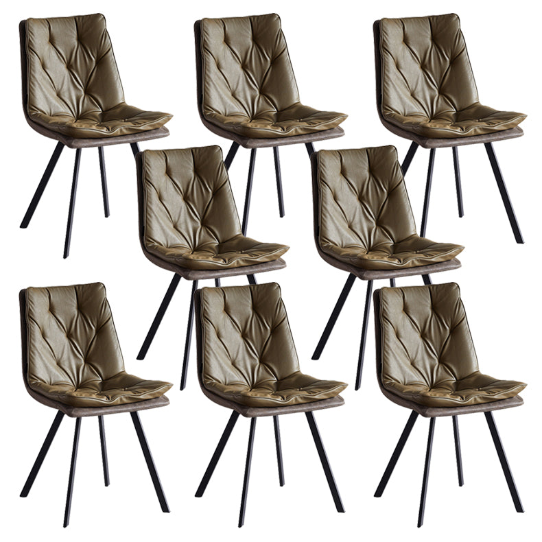 Chaise de salle à manger Parsons à bras sans arborescence intérieur industriel