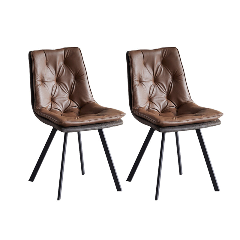 Chaise de salle à manger Parsons à bras sans arborescence intérieur industriel