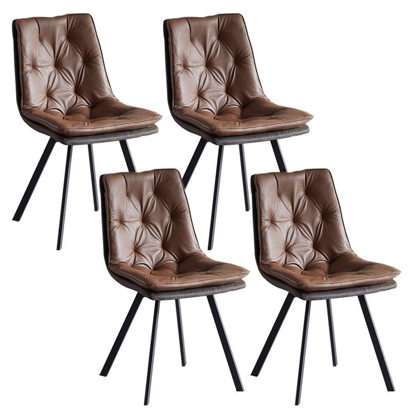 Chaise de salle à manger Parsons à bras sans arborescence intérieur industriel