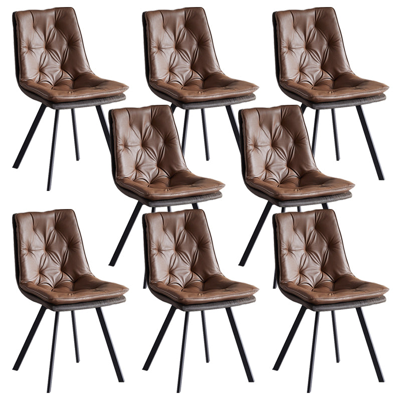 Chaise de salle à manger Parsons à bras sans arborescence intérieur industriel