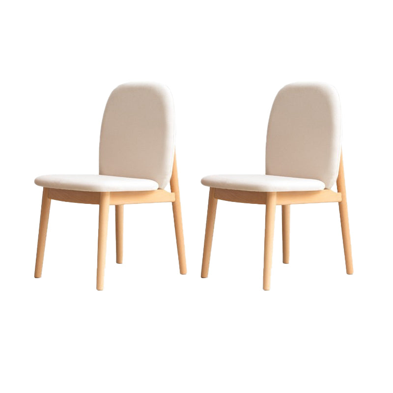 Sedie da pranzo a bracciale senza legno solido contemporaneo (set di 1/2/4/6/8)