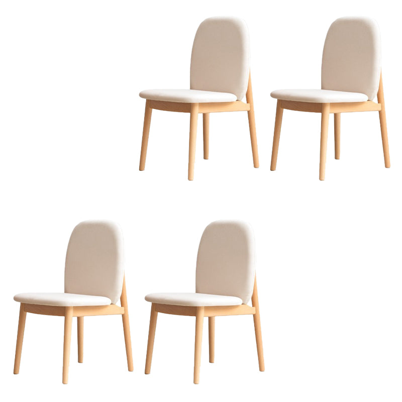 Sedie da pranzo a bracciale senza legno solido contemporaneo (set di 1/2/4/6/8)