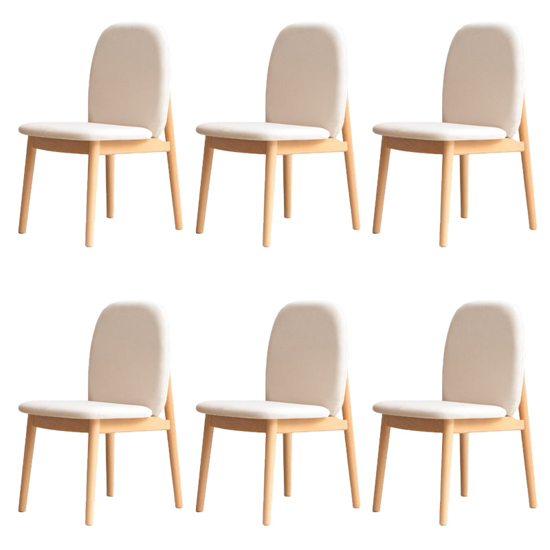 Sedie da pranzo a bracciale senza legno solido contemporaneo (set di 1/2/4/6/8)