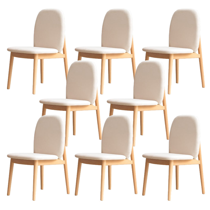 Sedie da pranzo a bracciale senza legno solido contemporaneo (set di 1/2/4/6/8)