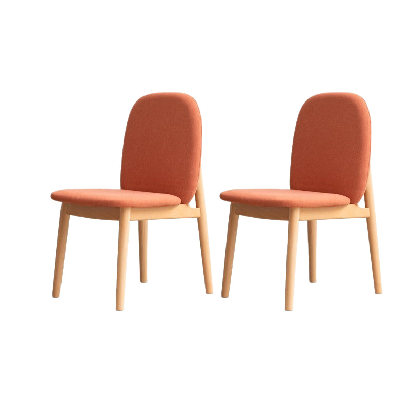 Sedie da pranzo a bracciale senza legno solido contemporaneo (set di 1/2/4/6/8)