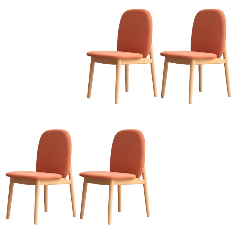 Sedie da pranzo a bracciale senza legno solido contemporaneo (set di 1/2/4/6/8)