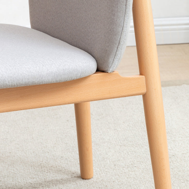 Sedie da pranzo a bracciale senza legno solido contemporaneo (set di 1/2/4/6/8)