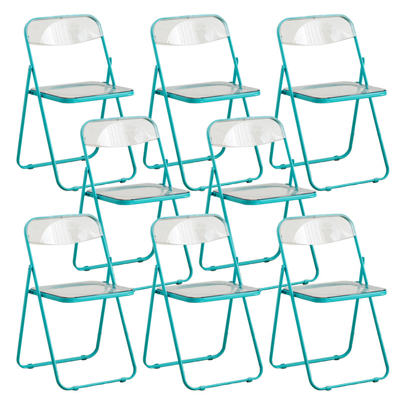 Chaises de salle à manger sans bras en métal contemporain (ensemble de 4/8)