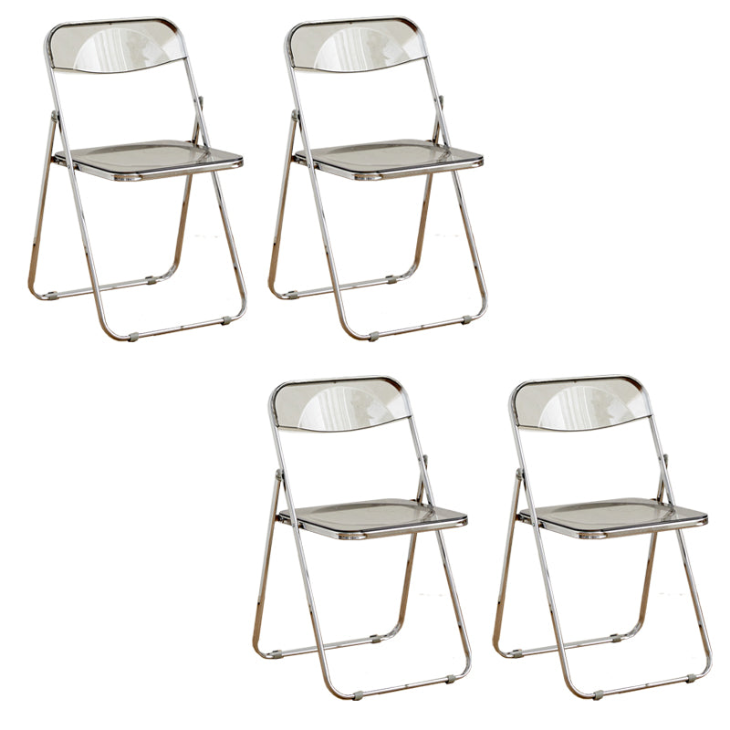 Chaises de salle à manger sans bras en métal contemporain (ensemble de 4/8)