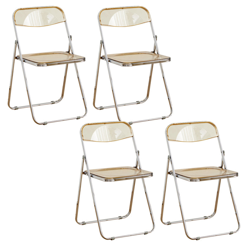 Chaises de salle à manger sans bras en métal contemporain (ensemble de 4/8)