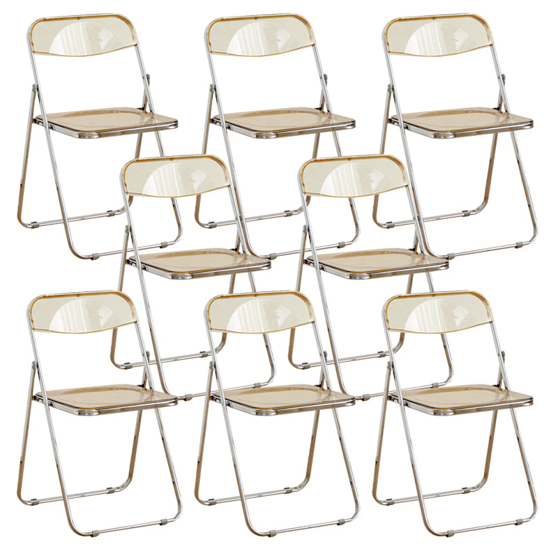 Chaises de salle à manger sans bras en métal contemporain (ensemble de 4/8)